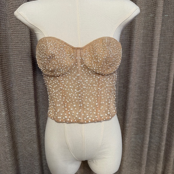 ✨ Galia Lahav Anita Beaded Corset Top – Size 36 (US XS/S) - Picture 2 of 6